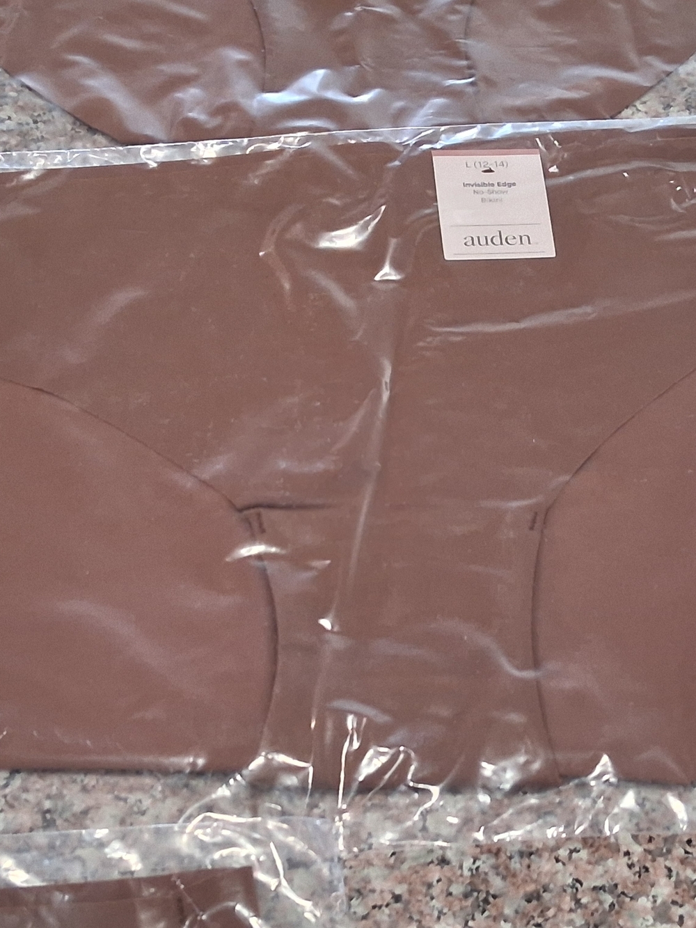 Auden Invisible Edge Seamless 5- Pairs Briefs - Brown All Package Sealed.New